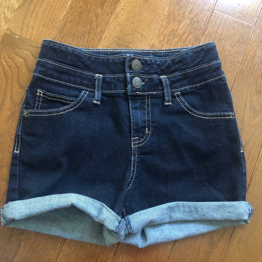 high wasted girls short